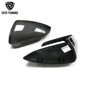Coques de rétroviseurs en fibre de carbone avec assistance aux angles morts pour Audi <span class=keywords><strong>Q4</strong></span> E-tron <span class=keywords><strong>VW</strong></span> ID.4 ID.5 2020+ – Cache de rétroviseur automobile - Product Image 4