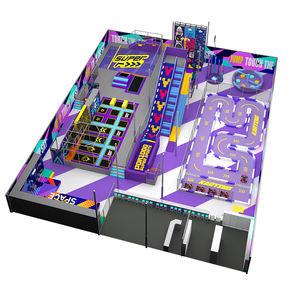 Bettaplay 1100 Metros Cuadrados, Parque Infantil Interior Popular, Área de Juegos Interior para Niños, Parque de Trampolines para Centro Comercial - Product Image 1