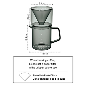 ชุดกรองกาแฟและชาแบบพกพา แก้วทนความร้อนทันสมัยสำหรับโรงแรม - Product Image 6