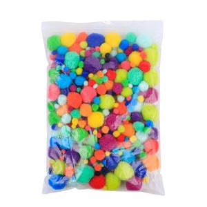 100 pièces de pompons assortis faits à la main multicolores pour l'art DIY, les créations artisanales, les cadeaux pour Pâques et les anniversaires - Product Image 5