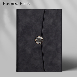 Carnet A5 personnalisable en cuir PU, design <span class=keywords><strong>enveloppe</strong></span> avec incrustation marbrée, boucle ronde et options multicolores - Product Image 5