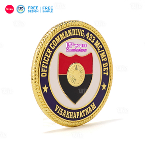 คุณภาพสูงเคลือบทองโลหะผสมสังกะสีทองเหลืองท้าทายเหรียญโซนแกะสลักคู่พิมพ์โลโก้เคลือบอ่อน - Product Image 2