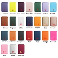 Dompet ponsel magnetik kuat Logo kustom dompet Magnet tempat kartu dompet Magnet kulit aman untuk iPhone