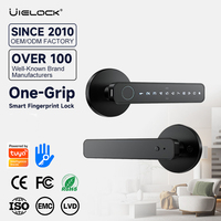 Serrure de porte intelligente en alliage d'aluminium avec empreinte digitale et mot de passe, compatible Cloud, pour portes en acier, ODM/OEM disponible