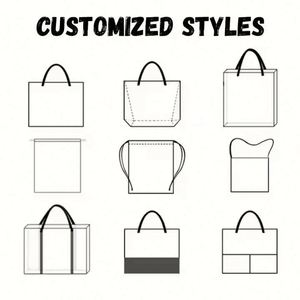 Bolsa de Compras de Lona de Algodón Reutilizable Ecológica de Diseño, 38*42 cm, con Logotipo Personalizado Impreso - Product Image 6