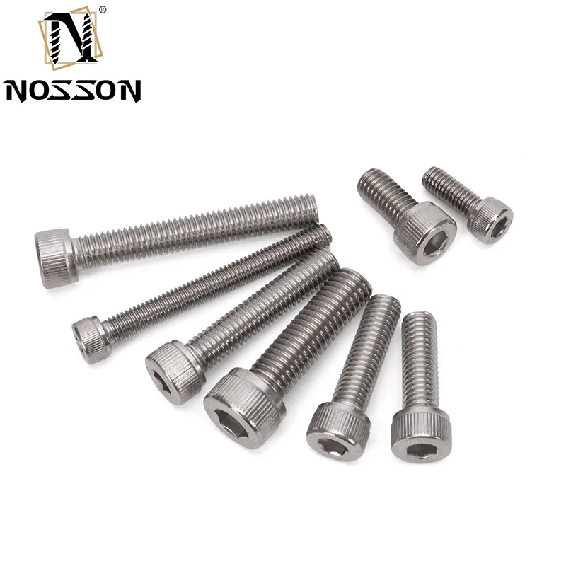 Thép không gỉ A2 A4 304 316 DIN 912 Allen Bolt M2 M2.5 M3 M4 M6 M7 M8 M10 Hex ổ cắm đầu vít vít bên trong hình lục giác vít