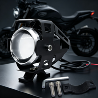 Projecteur auxiliaire LED JHS U5 pour moto, lumière de conduite super lumineuse, lampe de travail étanche pour motos, VTT, SUV, fabrication sur mesure
