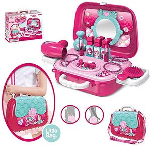 Kit Trucco Giocattolo per Bambine, Set da 20 Pezzi per Piccole Principesse, Gioco di Ruolo con Valigetta - Product Image 2