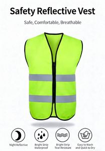 Gilet di Sicurezza Riflettente con Cerniera OEM per Cantieri Edili e Lavoratori Stradali - Product Image 6