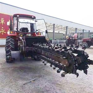 Tipo de cadena cuchillo de cabeza de bala máquina de zanjas de roca/máquina ranuradora de Hormigón/tractor cabeza de cuchillo de bala zanjadora de pavimento de cemento - Product Image 5