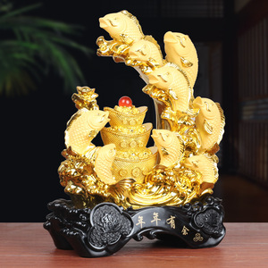 Statua Mascotte Pesce Portafortuna <span class=keywords><strong>2026</strong></span> per Decorazione Casa, Soggiorno, Ingresso, Cantinetta, Ufficio, Negozio, Regalo di Inaugurazione - Product Image 2