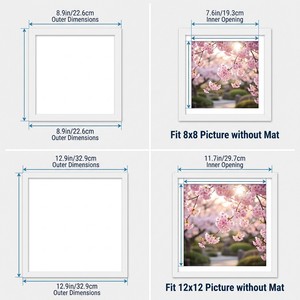 <span class=keywords><strong>Cornice</strong></span> Fotografica Rettangolare in Legno Nera Economica ed Ecologica HOMCO 8x8 12x12 A1-A16 24x24 <span class=keywords><strong>20x20</strong></span> in MDF - Product Image 4