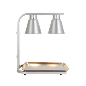 Stazione di Presentazione Alimenti <span class=keywords><strong>Elettrica</strong></span> in Acciaio Inox con Lampada Riscaldante per Hotel - Product Image 2