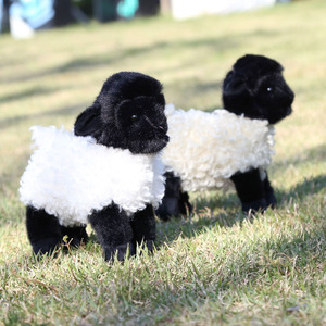 Nuevo Peluche de Oveja de Lana Rizada con Bola de Carbón, Muñeco de Peluche para Niños, Almohada Relajante para Bebés, Muñecos de Animales de Peluche - Product Image 5