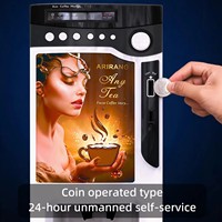 Distributeur automatique de café instantané en libre-service, 3 saveurs, à monnayeur, pour magasins de détail