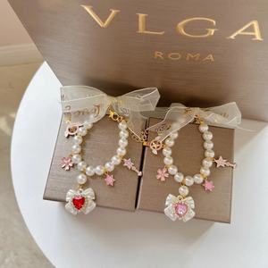 批发奢华设计师猫狗珍珠项链可调宠物项圈珠宝狗配件 - Product Image 3