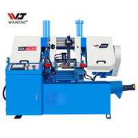 Scie à ruban horizontale robuste GHS4240 pour la découpe de métaux de grande taille 400x400mm, scie à acier haute efficacité