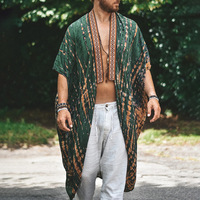 Blouson Bomber Unisexe Léger en Polyester Imprimé Floral Décoloré pour Homme, Style Décontracté de Plage, Été 2026