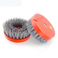 Brosse de polissage abrasive pour la finition de la surface de la pierre, le cuir ou le polissage des jantes en alliage d'aluminium, l'ébavurage des métaux, le ponçage du bois