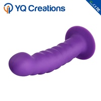Dildo à tête large sans sangle pour lesbiennes, pour femmes âgées, en silicone
