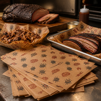 Papier Kraft pour Barbecue, Feuilles Plates Personnalisées, Fabricant et Fournisseur de Plats à Servir pour Barbecue, Vente en Gros, Faible MOQ