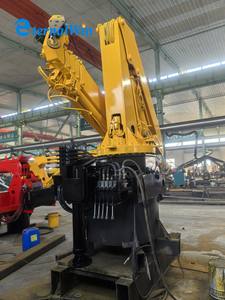 Brazo de carga articulado Grúa hidráulica montada en camión o barco marino - Product Image 2