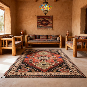 Thảm trải sàn in 3D tùy chỉnh bán buôn, phong cách Thổ Nhĩ Kỳ, Ba Tư, Châu Âu, thảm trải sàn phòng khách theo yêu cầu - Product Image 2