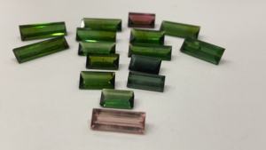 อัญมณีพลอยธรรมชาติพลอยทัวร์มาลีนผสมอัญมณีกึ่งมีค่า - Product Image 3