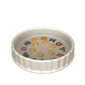 Platos de Cerámica de Alta Gama con Diseño Personalizado de los Doce Signos del Zodiaco y las Estrellas, Plato de Cerámica Bajo para Perros Pequeños y Medianos - Product Image 4