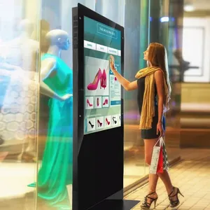 65 inch trung tâm mua sắm bảng quảng cáo LCD hiển thị trong nhà tự dịch vụ kiosk