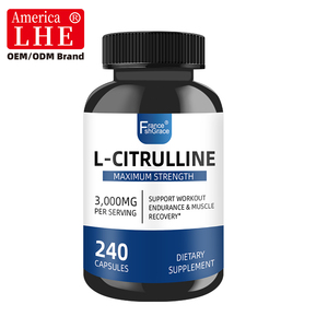 Suplemento Dietético de L-Citrulina con Etiqueta OEM, Apoyo para la Recuperación Muscular, Suplemento para Hombres y Mujeres, L-Citrulina 240 Cápsulas - Product Image 1