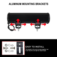 Nouvelle barre lumineuse de travail LED universelle tout-terrain 23 pouces 144W 12V-30V haute performance, étanche IP67, certifiée CE, 6000 lumens