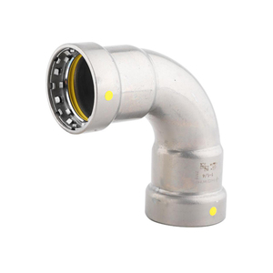 Type de presse Pressfittings V et M-Contour/Couplage Coude 90 45 degrés Viega Raccord de tuyau en acier inoxydable standard européen - Product Image 2