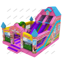Nouvelle conception Commerciale Forêt Fantastique Aire De Jeux Gonflable de glissière de chambre de rebond de videur gonflable de cavalier château sautant Combo