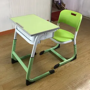 Fabrik preis Günstige bequeme Schul möbel Schreibtisch Set Kinder Kinder Kunststoff Studie Sets Student Schreibtisch und Stuhl