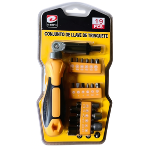 Juego de herramientas Erpsl de 19 piezas con trinquete y juego de puntas para reparaciones en el hogar - Product Image 1