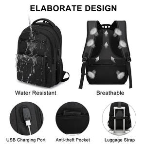 Sac à dos scolaire <span class=keywords><strong>pour</strong></span> adolescents garçons 15,6 pouces avec port de charge USB, antivol, résistant à l'eau, <span class=keywords><strong>pour</strong></span> étudiants, professionnels et hommes d'affaires - Product Image 3