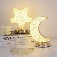 Lampe de table décorative Bestseller Star Moon Night Light avec batterie intégrée, changement de couleur, contrôle tactile