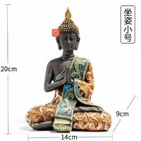 Thaïlande Bouddha Résine Artisanat Asie Du Sud-Est Entrée Créative Pièces De Décoration De La Maison