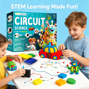 <span class=keywords><strong>Lucky</strong></span> Toys Kit d'expérimentation scientifique DIY Circuits Électriques - Ensemble de jeu en argile colorée avec lumière - Product Image 5