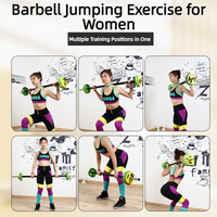 Ensemble d'haltères colorés professionnels pour l'entraînement cardio et la musculation à domicile, équipement de fitness avec colliers à ressort