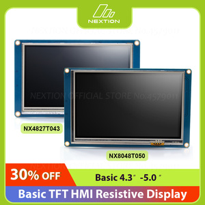 NEXTION NX4827T043/NX8048T050 HMI จอแสดงผลแบบสัมผัส 4.3" 5.0" TFT โมดูลหน้าจอสัมผัสแบบต้านทานอัจฉริยะพร้อมโปรแกรมแก้ไขเน็กซ์ชั่น L112 - Product Image 2