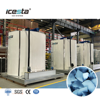 Évaporateur à glace en flocons ICESTA 1t 5t 10t 20t 30t pour eau de mer et eau douce, pour groupe électrogène à glace