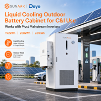 Système de Stockage d'Énergie (ESS) à Refroidissement Liquide 261 kWh avec Batterie LiFePO4 Haute Tension et Onduleur Deye pour Stockage d'Énergie Solaire Industrielle, Garantie 10 Ans