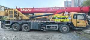 Camion grue à flèche à cinq sections Sany STC250C5 2020, 25 tonnes, 0-2000 heures, 36 000 kilomètres, composants principaux : moteur, boîte de vitesses, pompe - Product Image 4