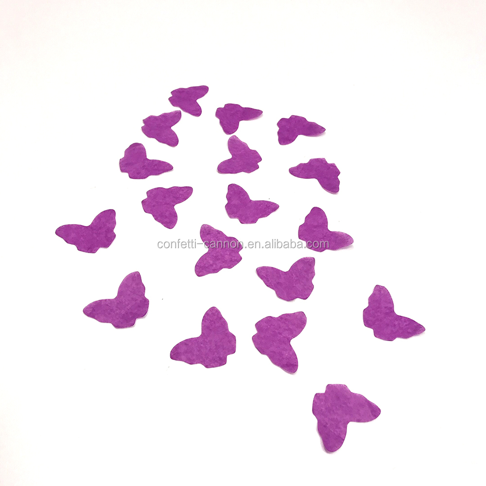 OEM фиолетовая бабочка в Форме Конфетти салфетка для свадьбы предложение свадебной вечеринки сюрприз