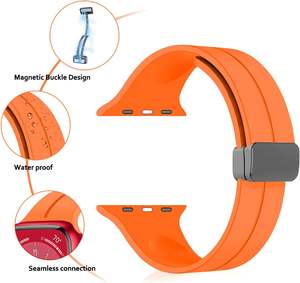 Offre Spéciale <span class=keywords><strong>boucle</strong></span> magnétique de luxe confortable en silicone confortable à porter adapté au <span class=keywords><strong>bracelet</strong></span> de montre de la série IWatch - Product Image 6