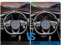 Panel Instrumen Digital LCD YZ untuk Mercedes-Benz Kelas C/E/A, C/GLC/ML/GL/GLA, Spedometer Interior Mobil