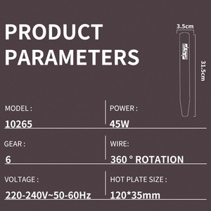 Fer à lisser et à boucler en céramique Dsp Multi Styler 10265, chauffe rapide, styler électrique pour cheveux à usage domestique - Product Image 4