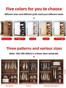 <span class=keywords><strong>Armario</strong></span> Moderno de Madera Maciza MDF con Puerta Corredera, <span class=keywords><strong>Armario</strong></span> Simple y Económico para Dormitorio, Mueble de Hotel Personalizable - Product Image 5